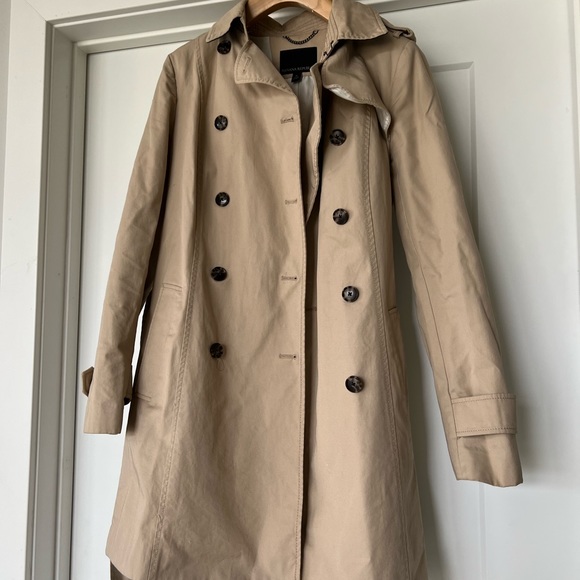Banana Republic Vintage Wool Trench Coat - Picture 2 of 4